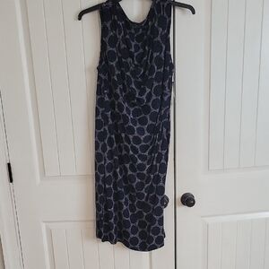 Ralph Lauren Blue Sleeveless Sheath Midi Dress